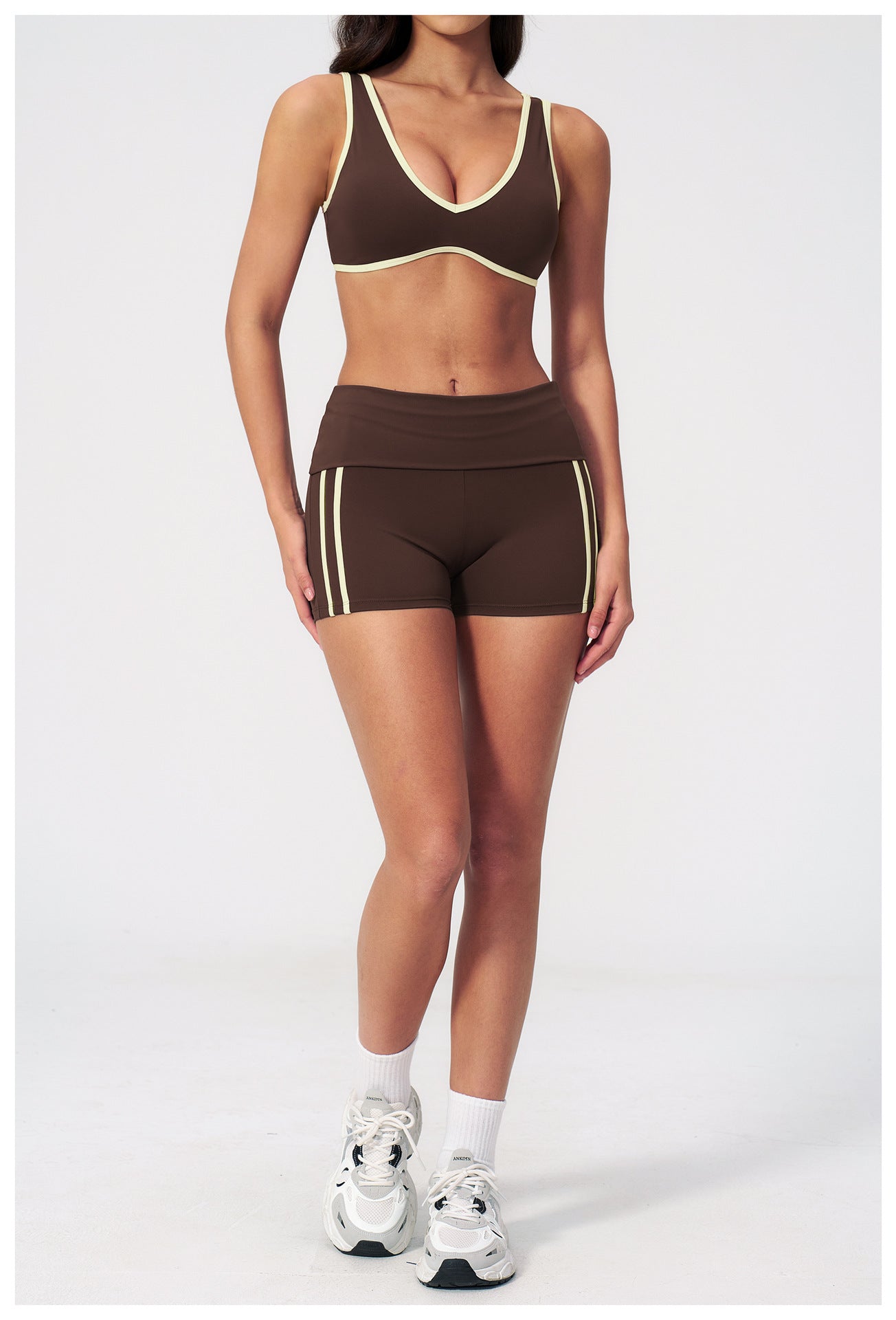 Shorts Peach Hip Waist High Waist Stretch Tight Nude Feel Shorts Yoga Women