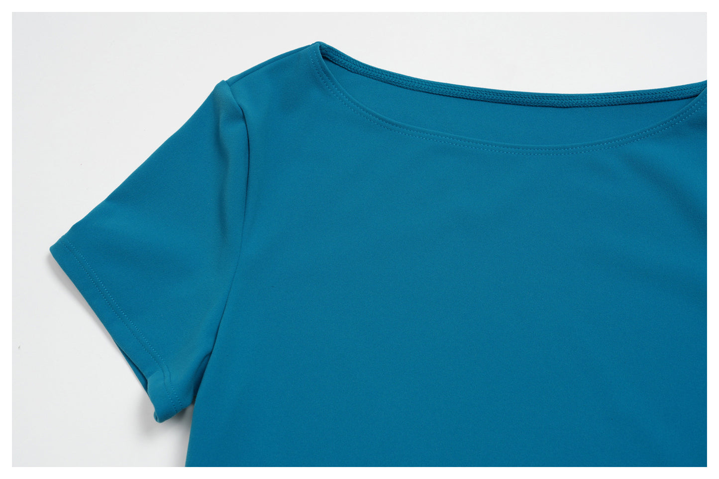 Cream Brushed Slim Fit Sports Short Sleeved