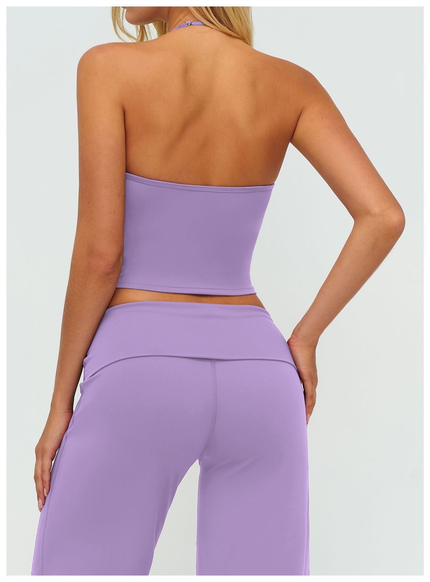 Brushed Vest V neck Halter