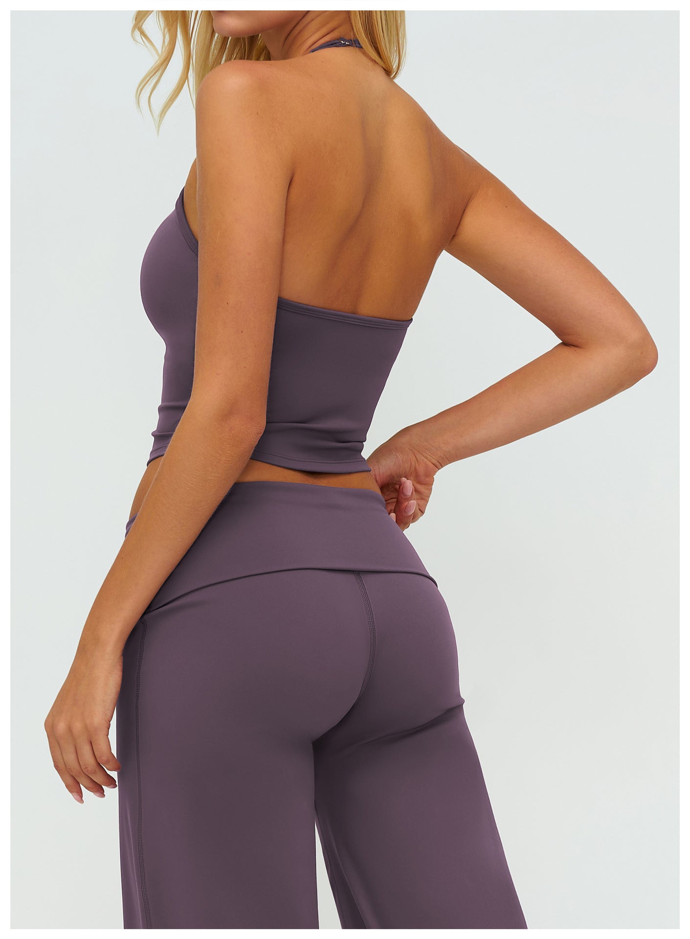 Brushed Vest V neck Halter