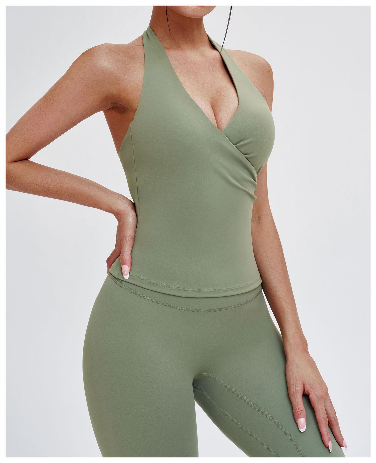 V neck Halter