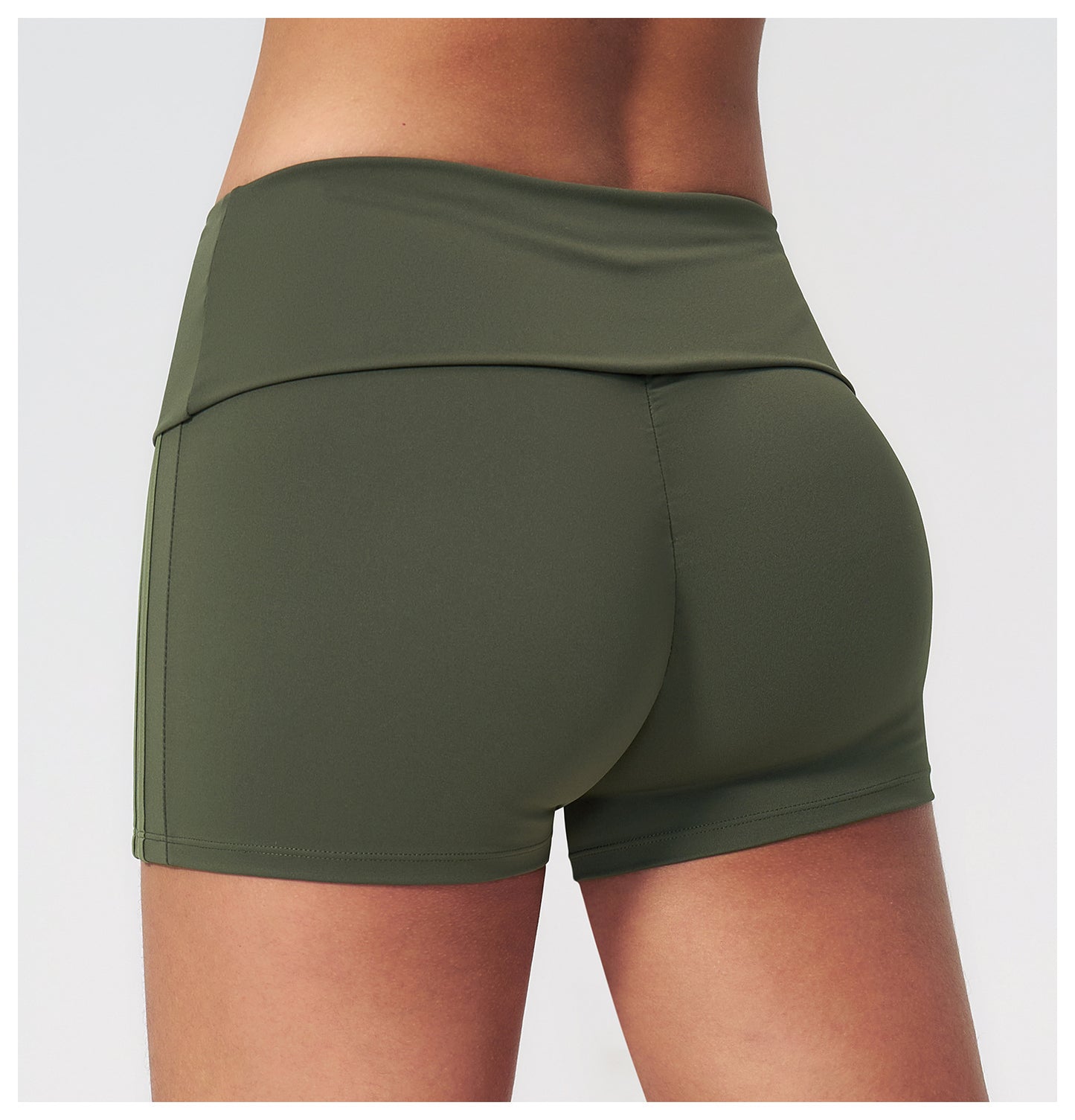 Shorts Peach Hip Waist High Waist Stretch Tight Nude Feel Shorts Yoga Women