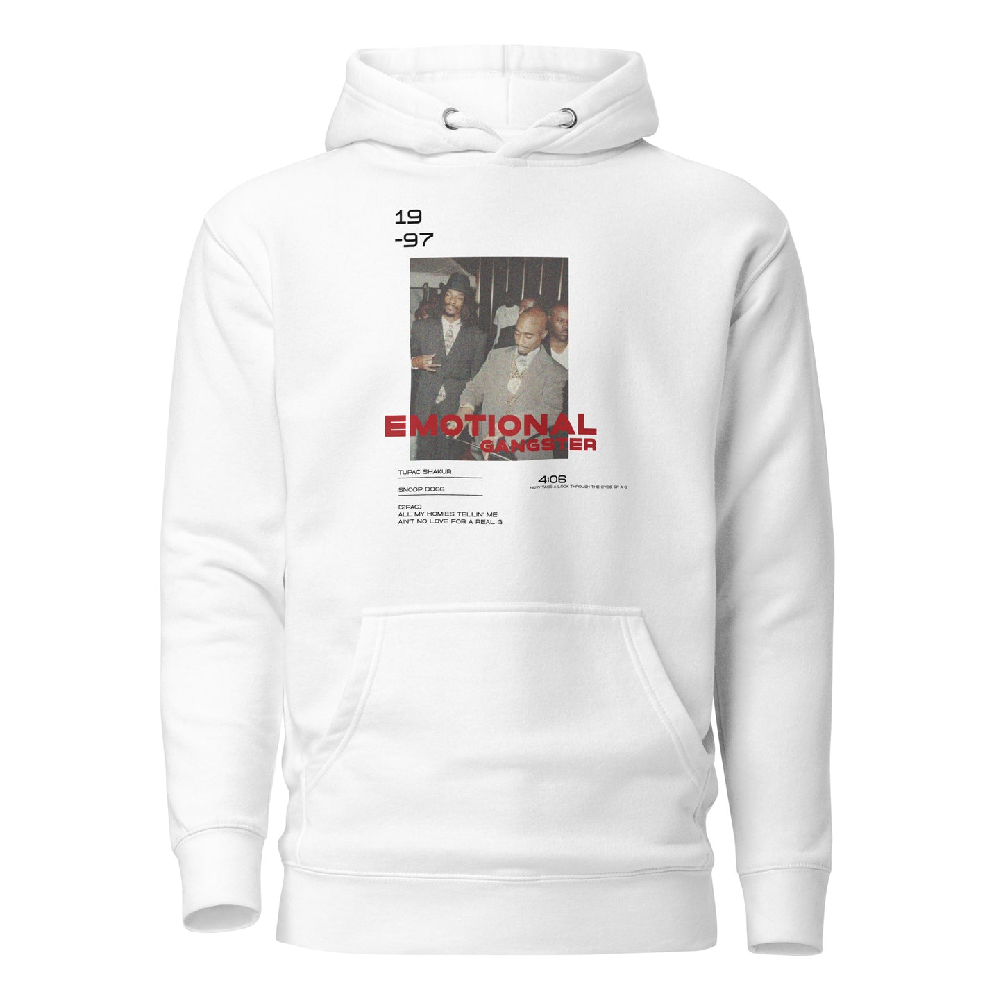 Le "Emotional Gangster" White Hoodie